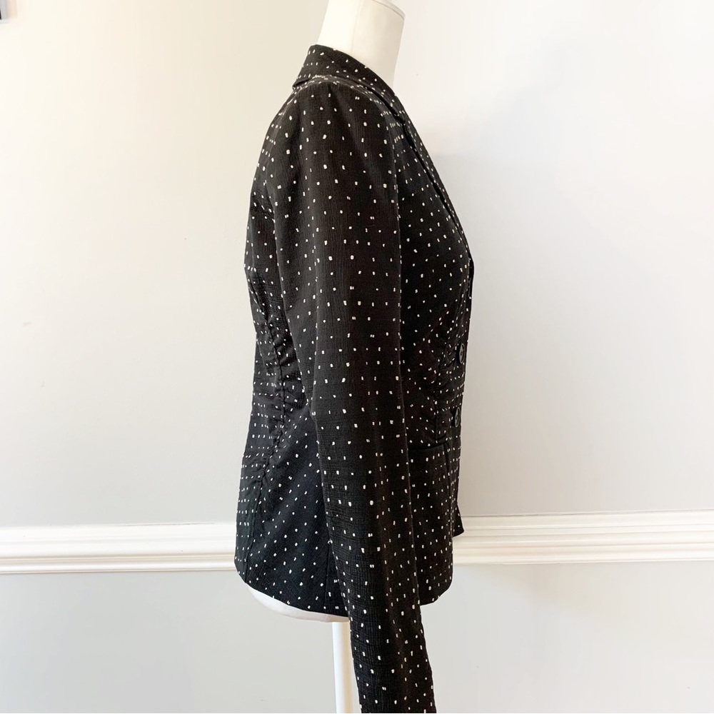 Lafeyette 148 New York Polka Dot Blazer Jacket Sz 2 - Picture 6 of 14